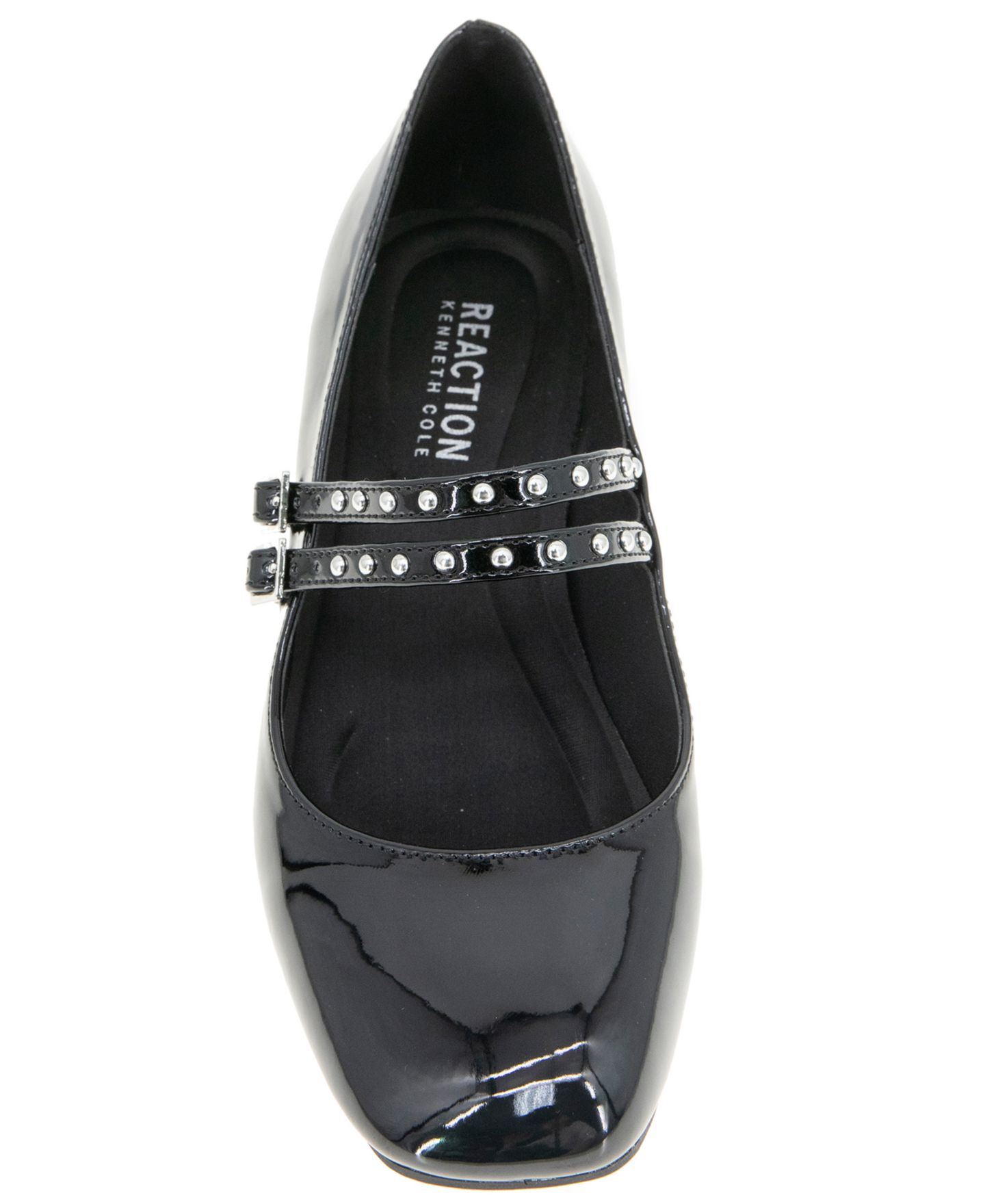 Женские туфли Kenneth Cole Reaction Leeann Studs Mary-Jane Pumps, цвет: Чёрный лаковый — фото 6