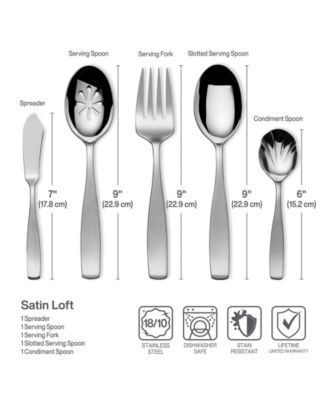 Satin Loft 65 Pc. Flatware Set, Service for 12
