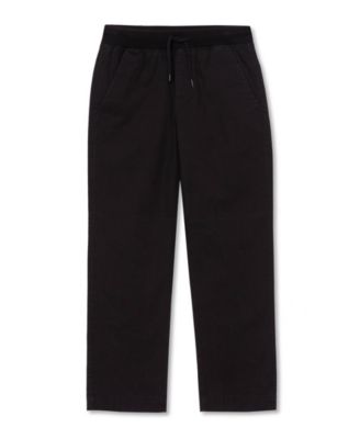 Boys Stretch Soft Rib Waist Iron Knee Pull On Pants