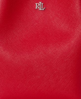 Crosshatch Leather Small Reese Bucket Bag