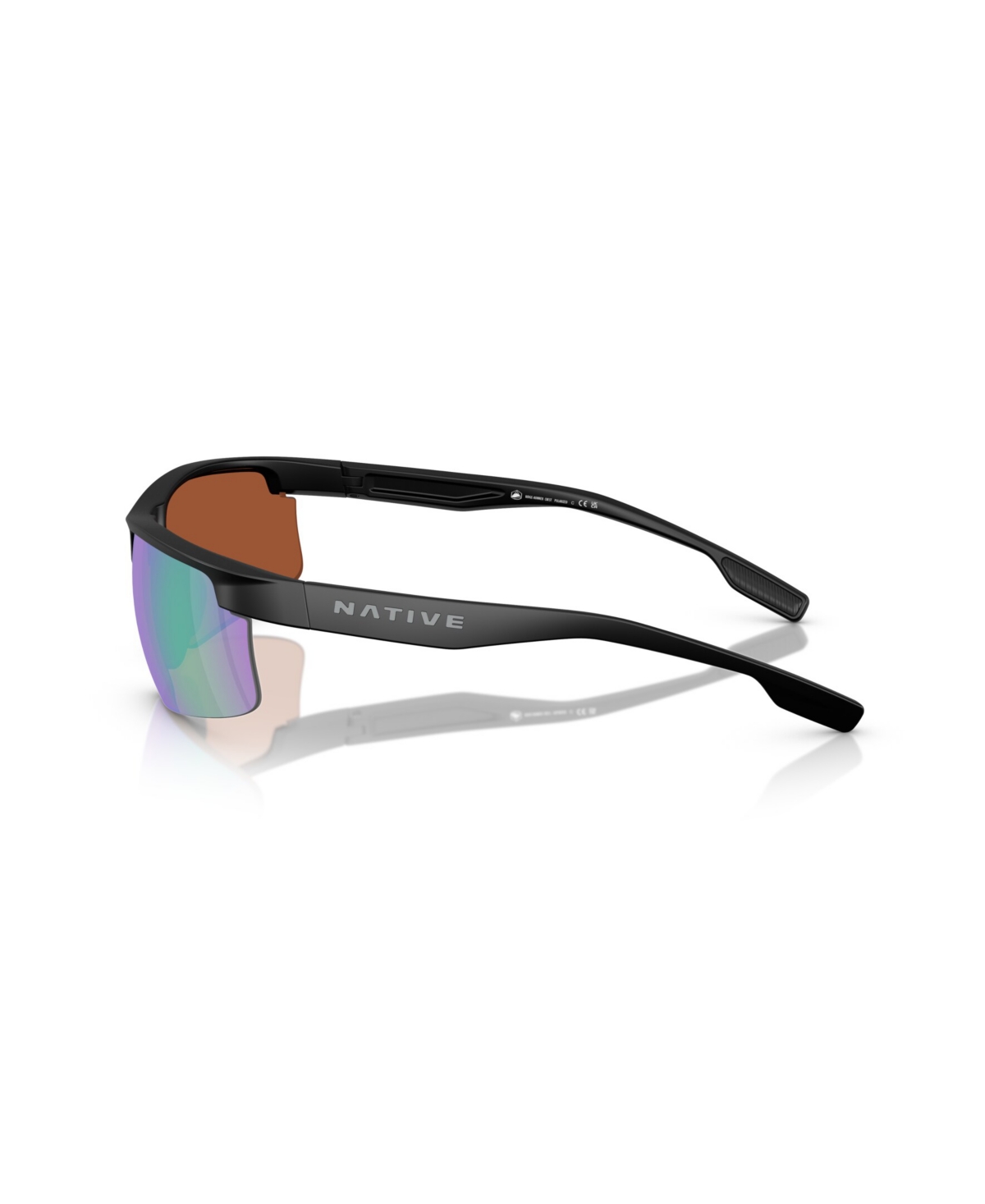 Native Eyewear Native Men's Polarized Sunglasses, Ridge-runner Crest Xd9048 In Black