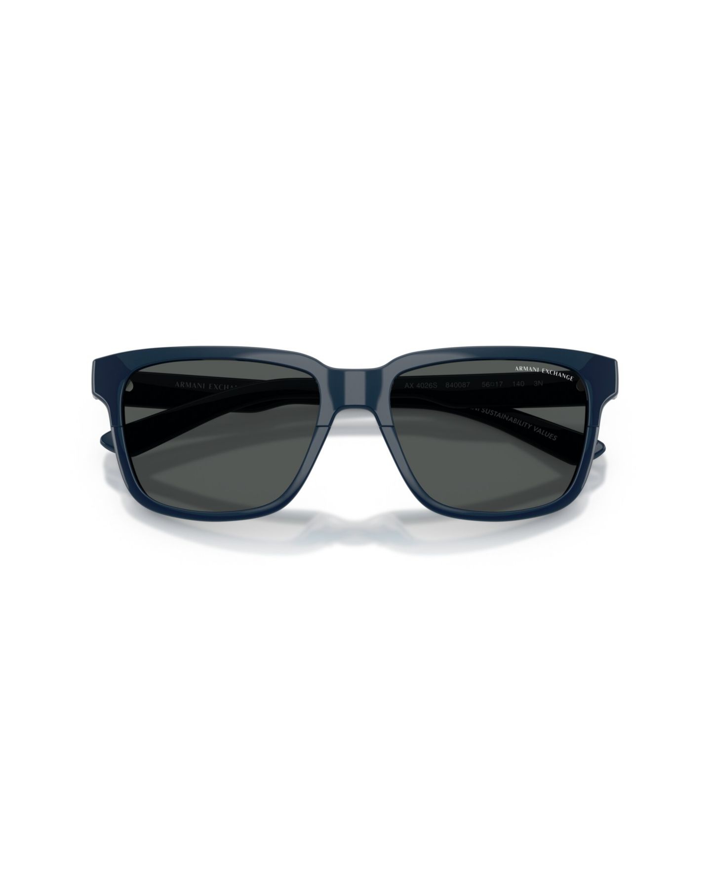Солнцезащитные очки Armani Exchange Unisex Sunglasses, AX4026S, цвет: Блестящий тёмно-синий — фото 5