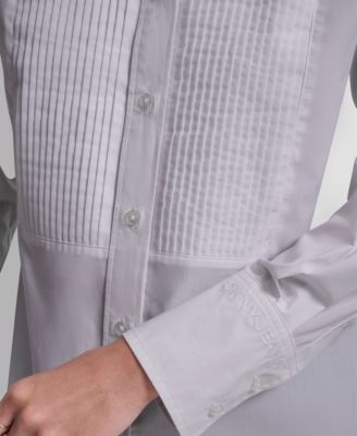 Women's Pleat Front Long Sleeve Shirt