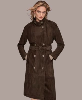 Donna Karan New York - Women's Double Breasted Belted Trench Coat