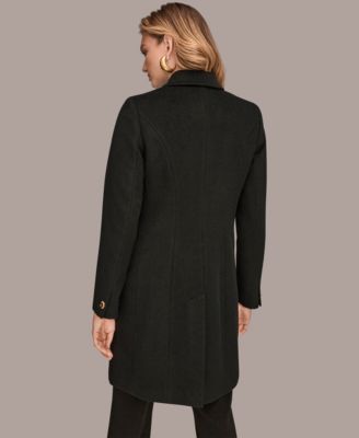 Women's Buttoned Notch Collared Coat