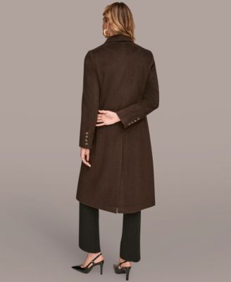 Women's Single-Breasted Stitch Trimmed Coat
