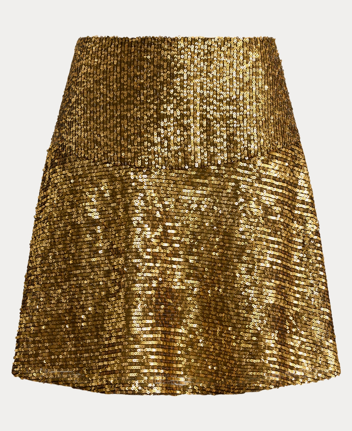 Ralph Lauren Women's Sequin Detail A-line Skirt In Gold
