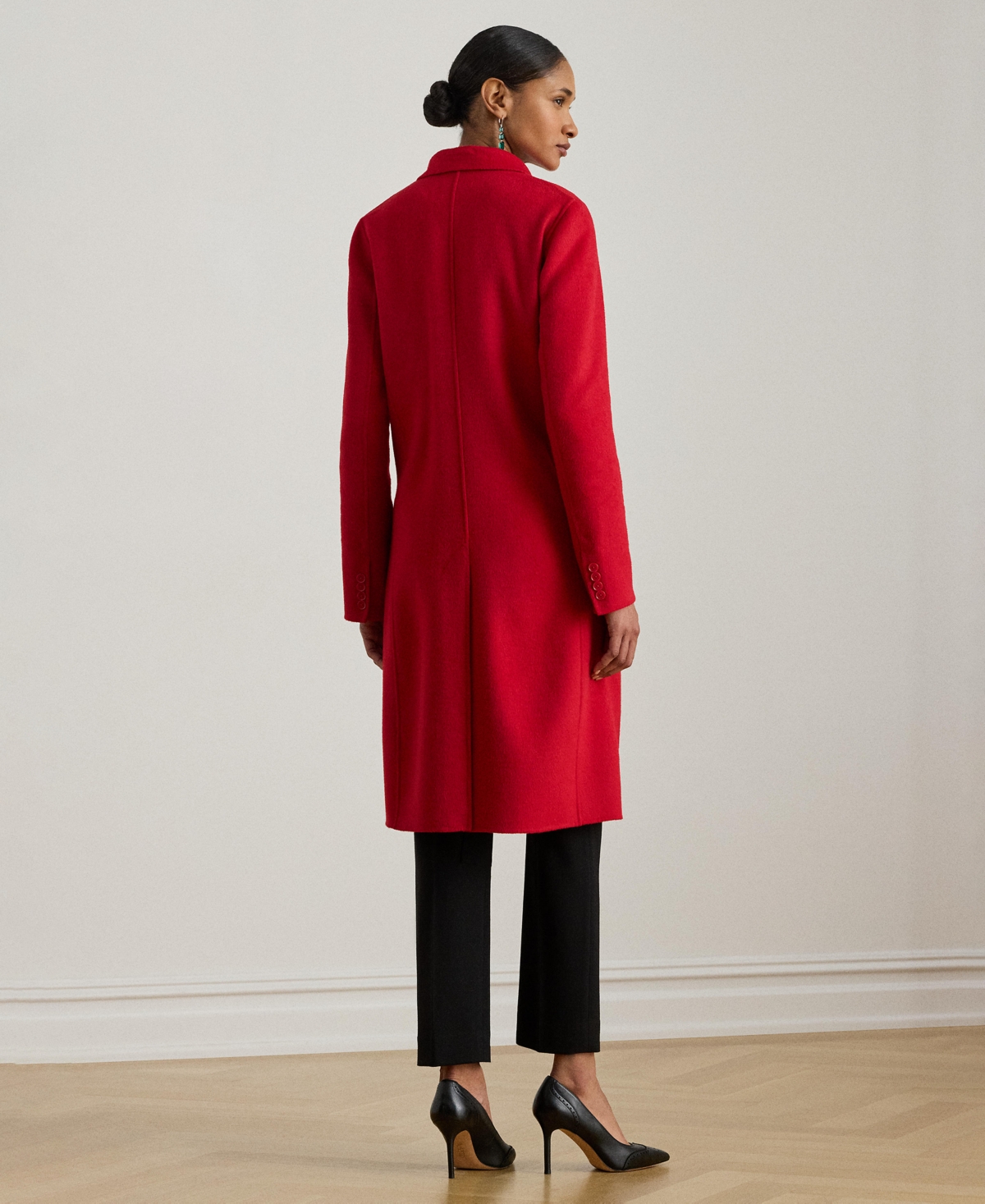 Lauren Ralph Women's Double Breasted Long Sleeve Coat