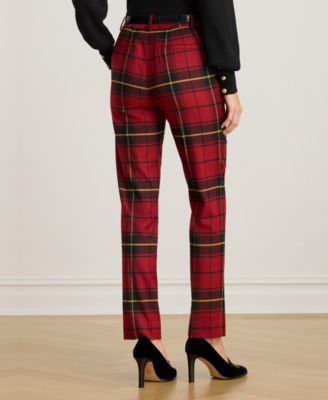 Women's Plaid Cropped Pants