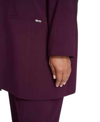 Plus Size Long Sleeve Blazer