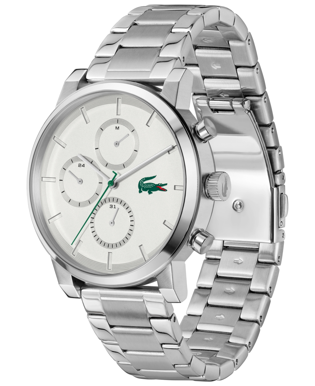 Lacoste Replay Chronograph Bracelet Watch, 44mm In Silver