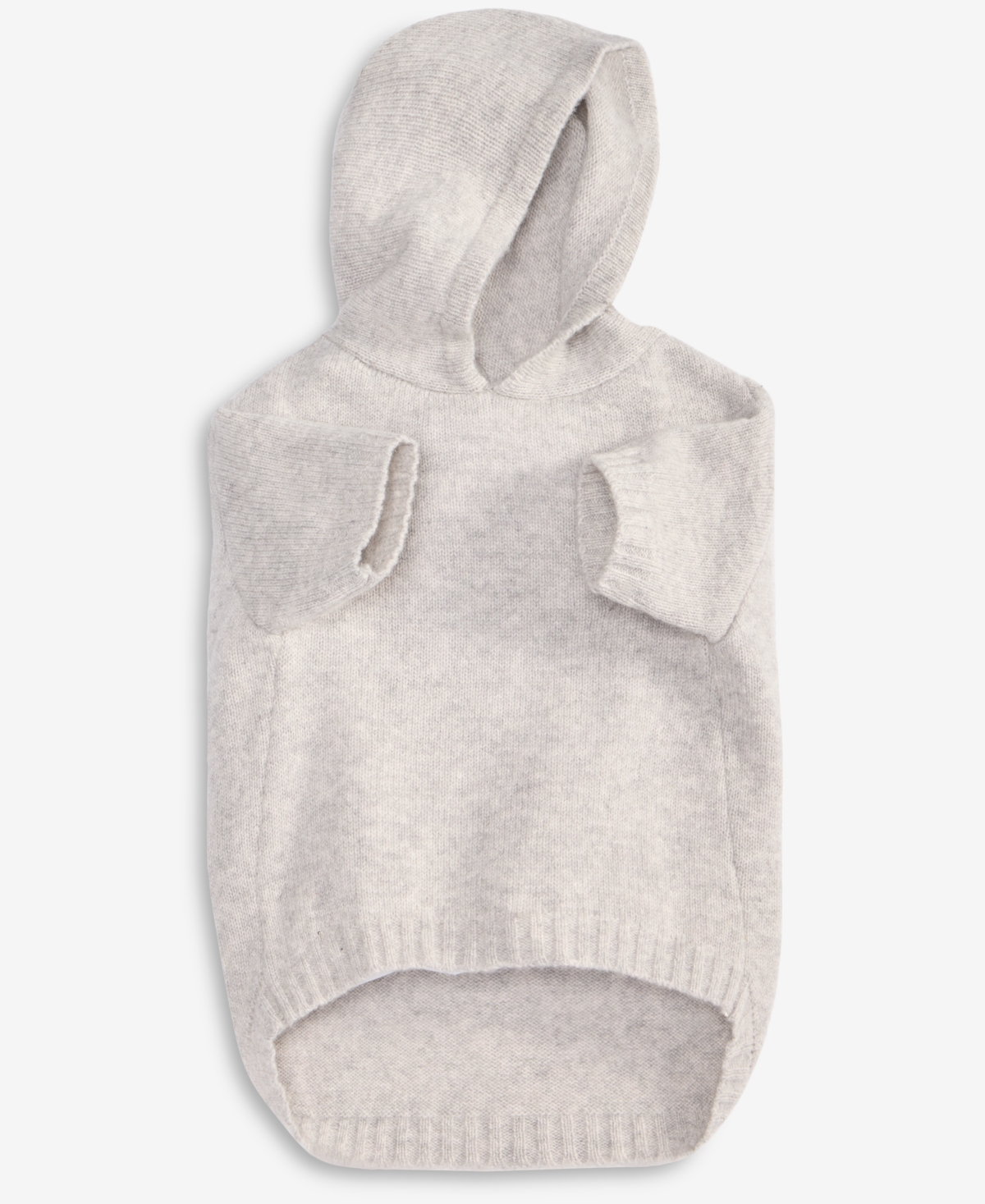 Charter Club Cashmere Solid Hooded Dog Sweater, Macy's Exclusive In Gray
