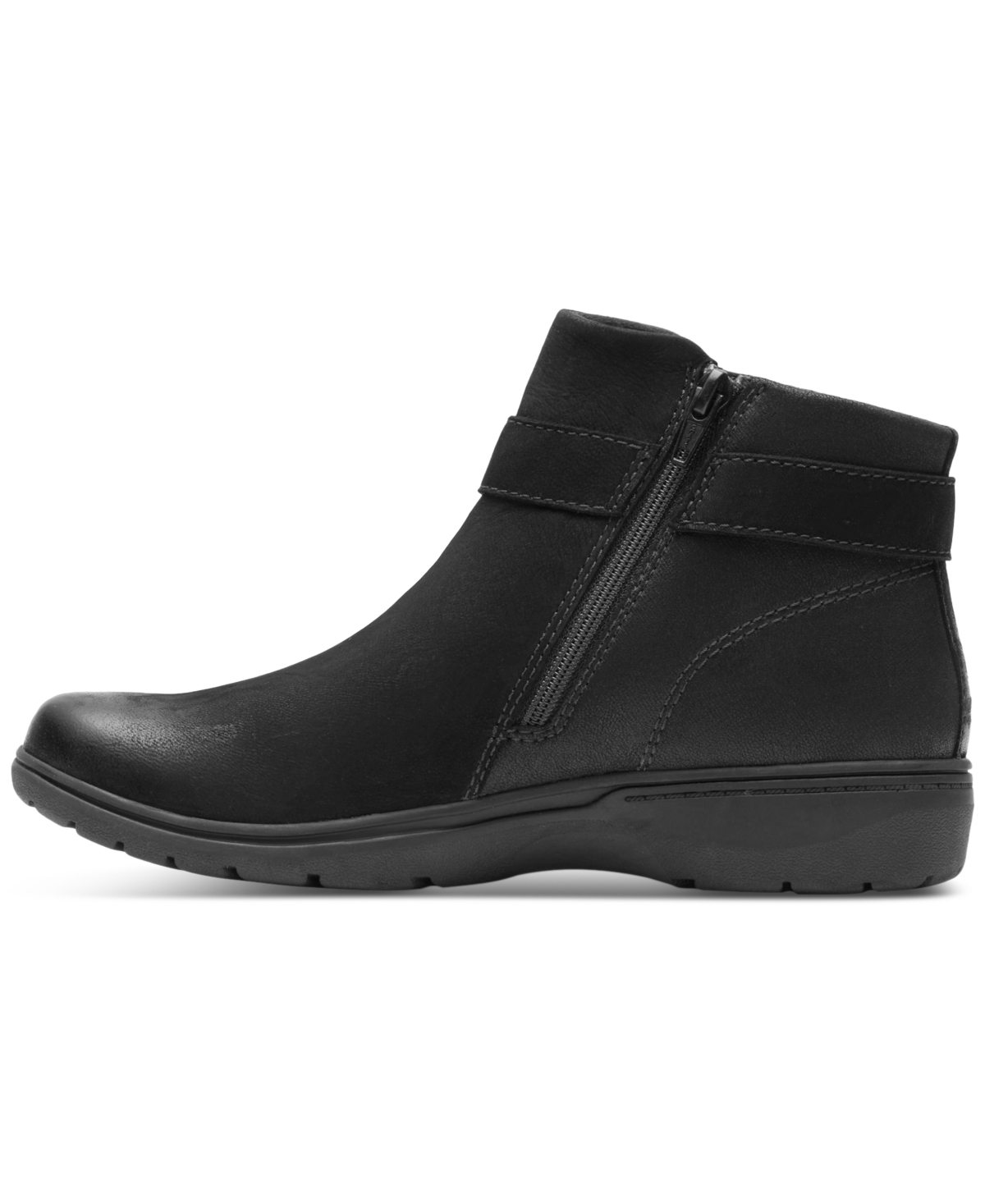 Clarks Collection Women's Carleigh Drift Wedge Booties In Black