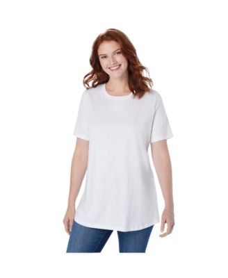 Plus Size Perfect Short-Sleeve Crewneck Tee