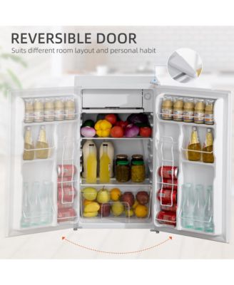 3.2 Cu.Ft Compact Refrigerator with Adjustable Thermostat,