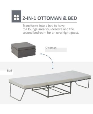 Convertible Ottoman, Guest Sleeper Bed,