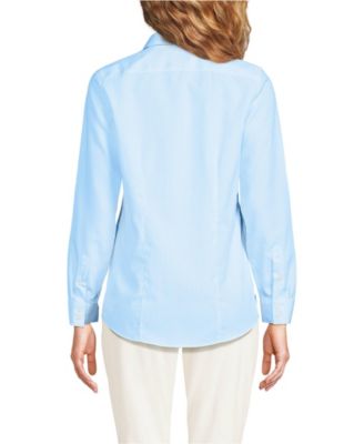 Petite No Iron Button Front Shirt