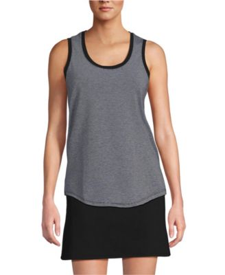 Women's Sleeveless Power Performance Scoop Neck Curved Hem Tunic Tank