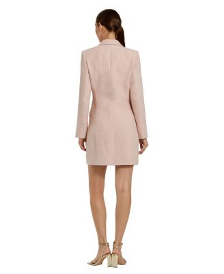 Women's Boucle Long Sleeve Blazer Mini Dress
