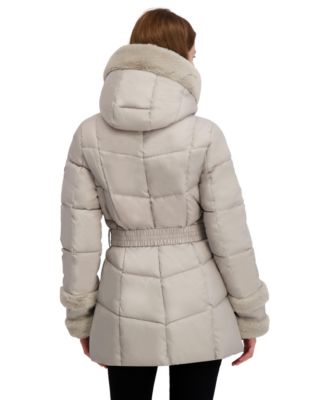 Women's Belted Puffer Coat