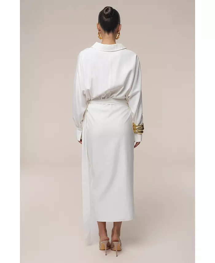 Women's Skyline Wrap Midi Dress - thumbnail 8