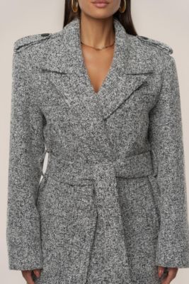 Women's Savannah Belted Tweed Coat