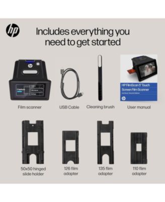 FilmScan Film & Slide Scanner with 5" Touch Screen, Film Scanner Convert Negatives to Digital 22MP JPEG