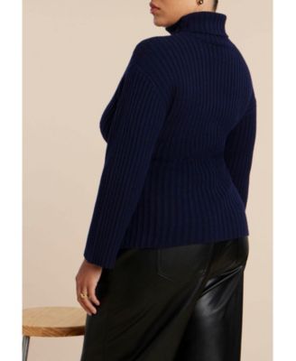 Women's Plus Size Sweater Ribbed Tube Top