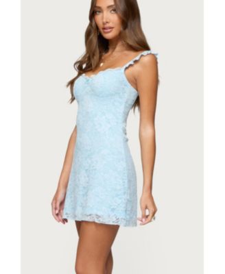 Womens Stephanie Lace Mini Dress