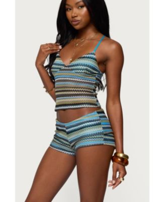 Womens Zigzag Stripe Tank Top