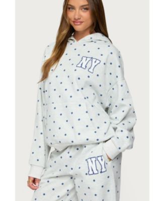 Women's Ny Babe Polka Dot Hoodie