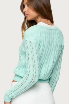Womens Haisley Cable Knit Cardigan