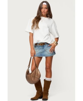 Women's Tory Western Denim Mini Skirt