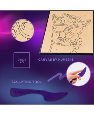 OKTO Air-Dry Clay by Numbers – 29x29 Lama (11.4 x 11.4 in)