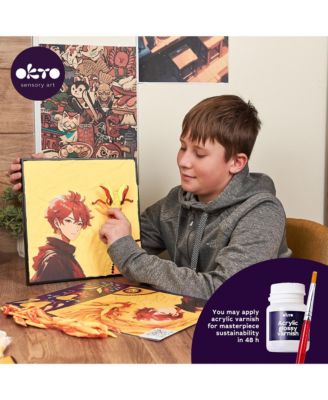 OKTO Air-Dry Clay 3D Painting Kit – MANGA Fire 29x29 (11.4 x 11.4 in)