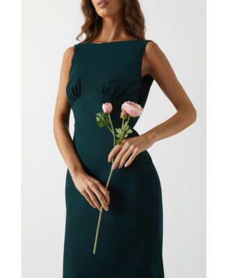 Women's Cowl Back Maxi Bridesmaid Dress