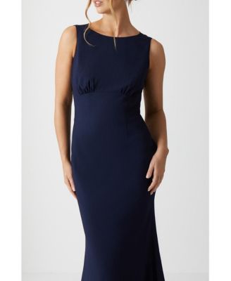 Women's Cowl Back Maxi Bridesmaid Dress