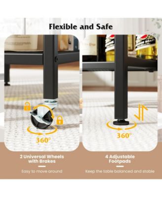 Round Outdoor Dining Table for 4 People 36 inch Acacia Wood Patio Table for Yard