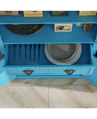 Spacious Kitchen Storage Cabinet with Doors and Shelves for Pantry and Dining Area