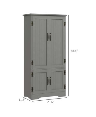 Stylish Kitchen Storage Cabinet with Doors and Shelves for Organized Pantry and Dining