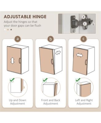 Sturdy Kitchen Storage Cabinet with Adjustable Shelves and Doors for Pantry Use