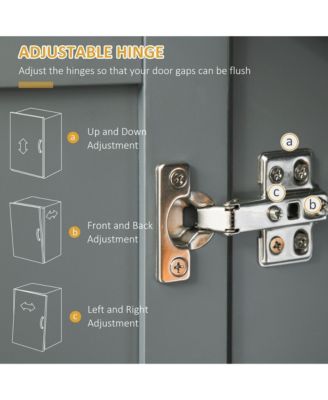 Heavy Duty Kitchen Storage Cabinet with Doors and Shelves for Organized Pantry Space