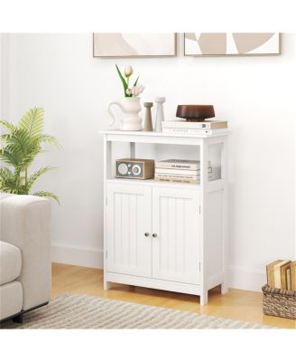 Freestanding Bathroom Floor Cabinet Storage Organizer