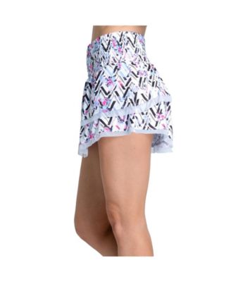 Women's High Waist Wild Bloom 13.5 Inch Tennis Skirt