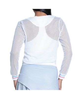 Retro Stripe Womens Tennis Pullover
