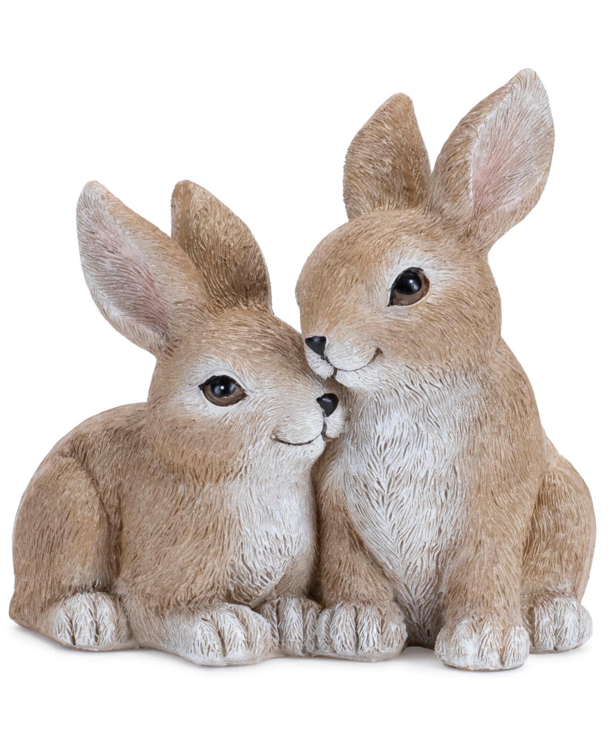 Double Bunny Set of 2 Adorable Decorative Accents for Home and Garden