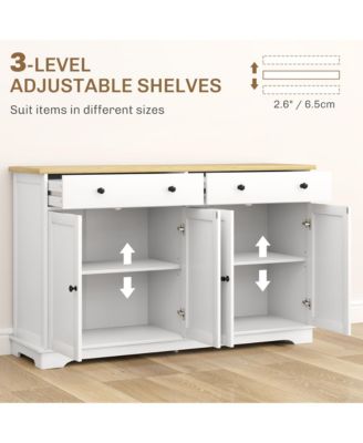 Sideboard Cabinet with Storage Drawers Adjustable Shelves
