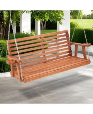 Upgraded 2-3 Person Wooden Porch Swing