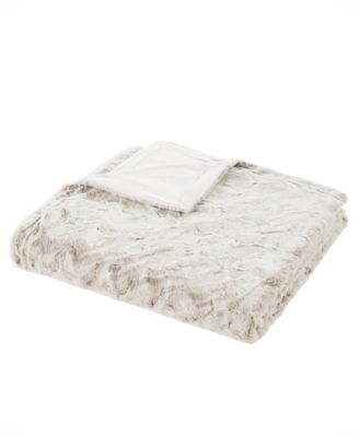 Zuri Faux Fur Blanket, Twin
