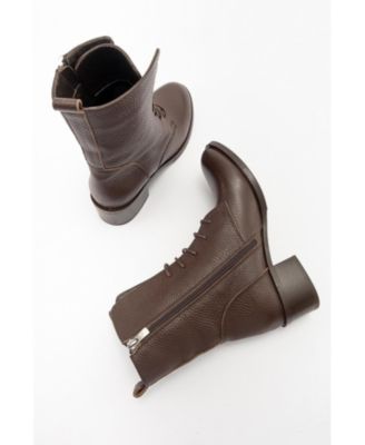 Lana Leather Block Heel Boot (Women)